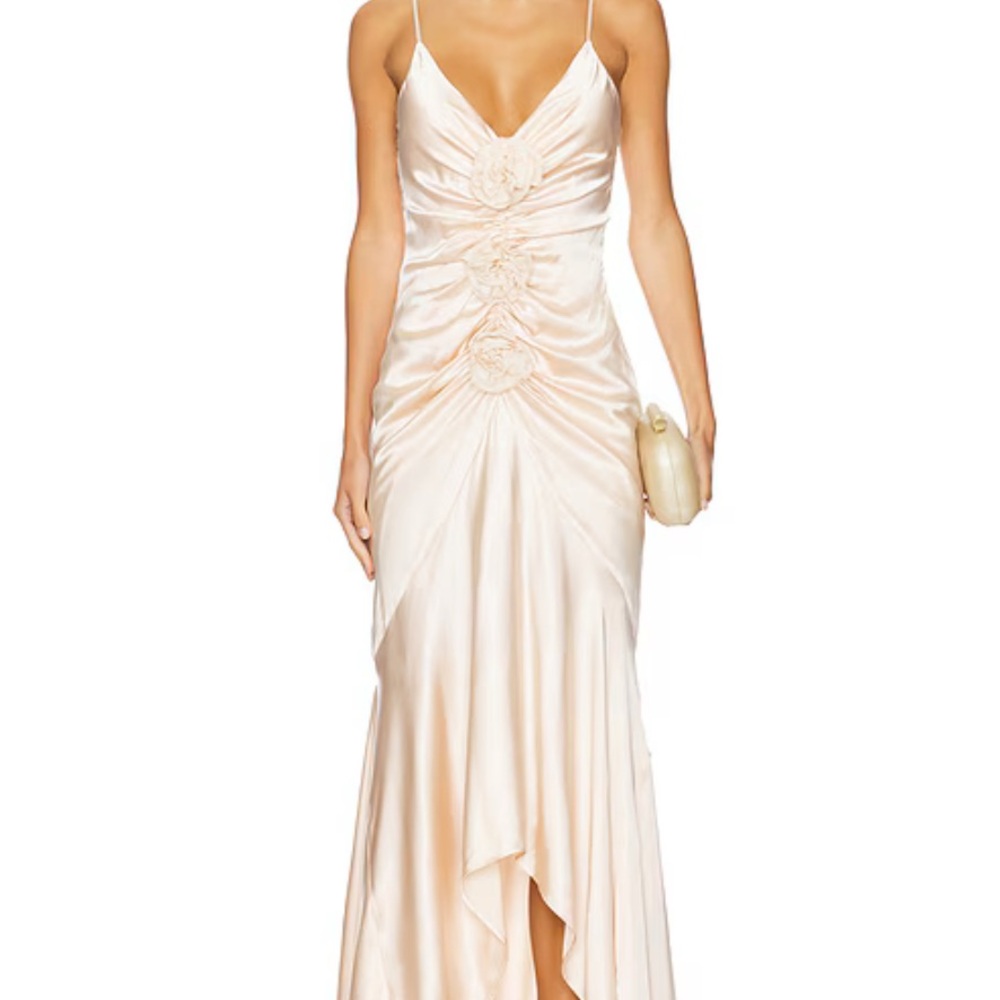 Lovers + Friends Cream High Low Dress